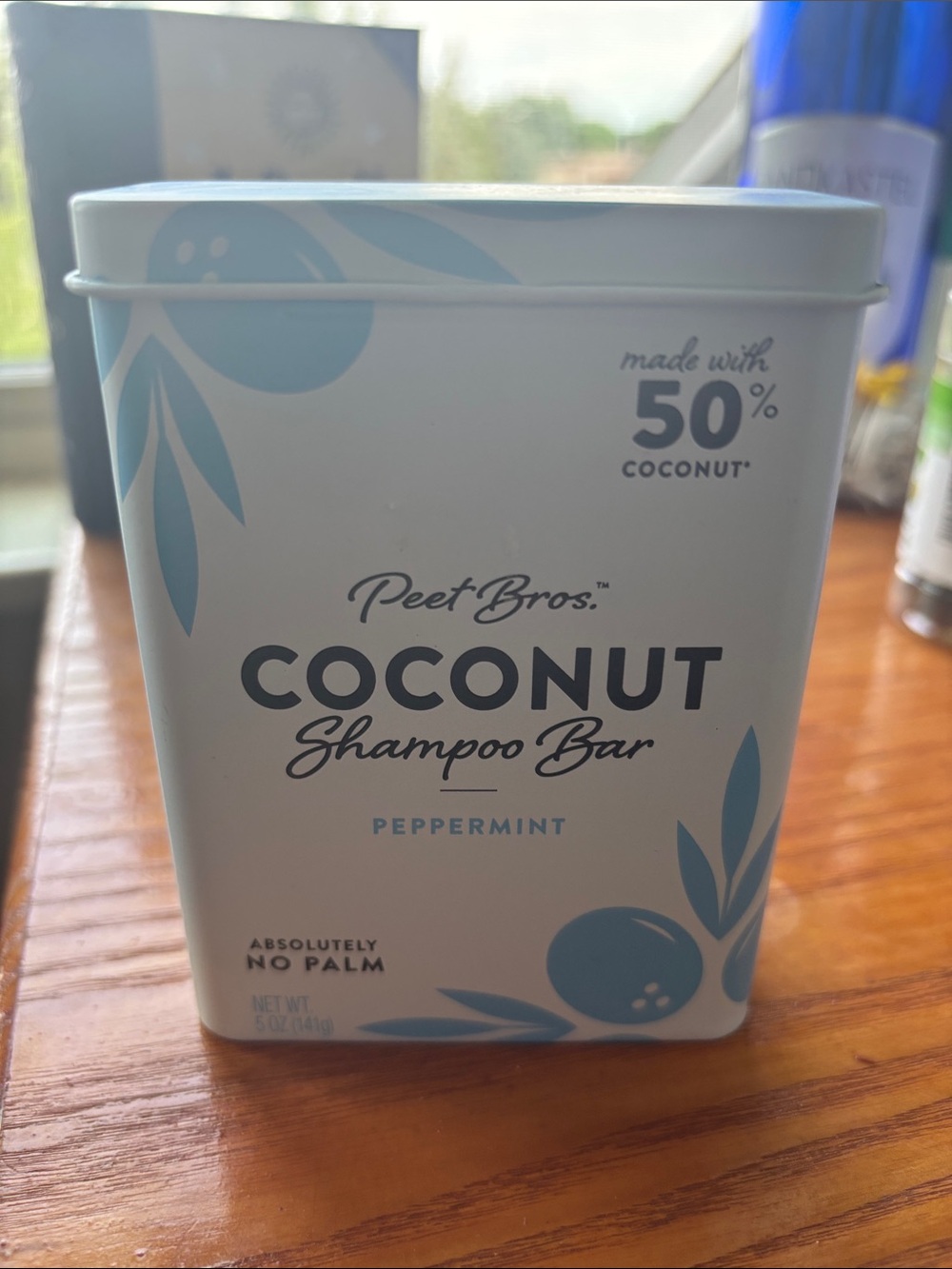 Coconut Shampoo Bar - Peppermint (Light Blue)